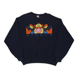 Vintage navy Tigger Made In USA Disney Sweatshirt - mens x-large