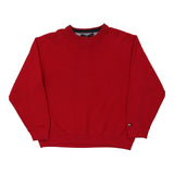 Vintage red Tommy Hilfiger Sweatshirt - mens large