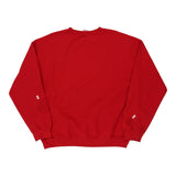 Gildan Sweatshirt - Large Red Cotton Blend