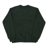 Gildan Sweatshirt - Small Green Cotton Blend