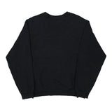 Fruit Of The Loom Sweatshirt - Medium Black Cotton Blend