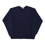 Hanes Sweatshirt - Medium Navy Cotton Blend