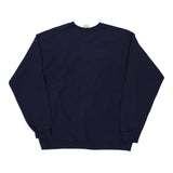 Hanes Sweatshirt - Medium Navy Cotton Blend