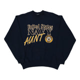 United States Navy Aunt Unbranded Sweatshirt - Large Navy Cotton