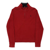 Vintage red Marina Yachting 1/4 Zip - mens medium