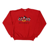 Vintage red Mickey Mouse Disney Sweatshirt - mens large