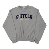 Vintage grey Suffolk University Champion Sweatshirt - mens large