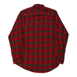 Vintage red Steel New Sport Flannel Shirt - mens medium