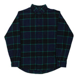 Vintage navy Unbranded Flannel Shirt - mens medium