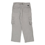 Vintage grey Mod. Chino Cargo Trousers - mens 38" waist