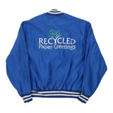 Made in USA Linda Holloway Varsity Jacket - 3XL Blue Nylon Blend