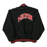 Vintage black Made in USA Milton Richard Leslie Varsity Jacket - mens large