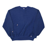 Made in USA Blank Russell Athletic Sweatshirt - 2XL Blue Cotton Blend