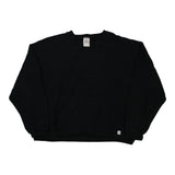 Blank Russell Athletic Sweatshirt - Large Black Cotton Blend