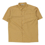 Vintage yellow Salewa Short Sleeve Shirt - mens large