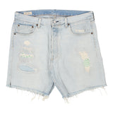 Vintage light wash 501 Levis Denim Shorts - womens 34" waist