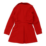 Vintage red Italian Style Trench Coat - womens small
