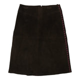 Vintage brown Pro Mod Midi Skirt - womens 30" waist