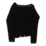 Vintage black Guru Jumper - womens medium