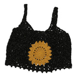 Vintage black Unbranded Crochet Top - womens small