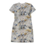 Vintage grey 1980's Unbranded Dress - womens medium