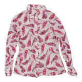 Vintage pink 1970's Unbranded Patterned Shirt - womens small