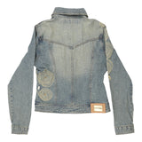 Vintage light wash Y2K Artigli Denim Jacket - womens small