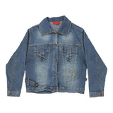 Vintage blue Y2K Unbranded Denim Jacket - womens small