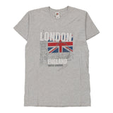 Vintage grey London Fruit Of The Loom T-Shirt - womens small
