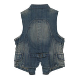 Vintage blue Unbranded Denim Gilet - womens small