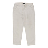 Armani Jeans Trousers - 28W UK 8 White Cotton