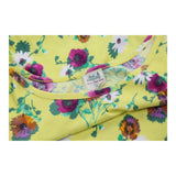Best Company Floral T-Shirt - Small Yellow Cotton