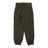 Vintage khaki French Army 1980's Socovet Cargo Trousers - womens 28" waist