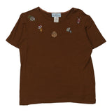 Vintage brown Les Copains Top - womens large