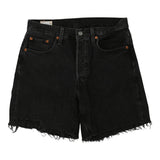 Vintage black 501 Levis Denim Shorts - womens 30" waist