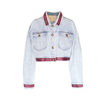 Danielle Denim Jacket with Red Lining – Women’s Casual Style