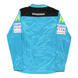 2015-16 Italy Referee Diadora Football Football Shirt - Small Blue Polyester