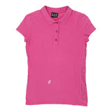 Ea7 Polo Top - Small Pink Cotton