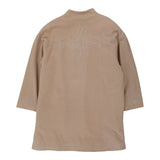 Byblos Embroidered Jacket - Medium Brown Wool