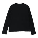 Just Cavalli Long Sleeve T-Shirt - Medium Black Cotton