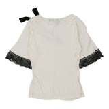 Just Cavalli T-Shirt - Small White Rayon