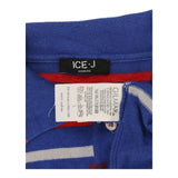 Ice J By Iceberg Striped Polo Shirt - Medium Blue Cotton