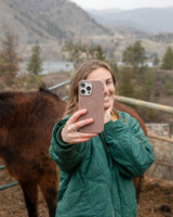 Chocolate Brown Desert Run iPhone 14 Pro Max Case