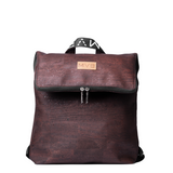 Laptop Vegan Backpack dark brown cork