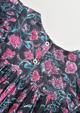 Dress Lara - Charcoal Wildflowers