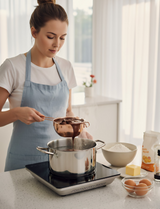 Anygleam Melting Pot 2Pcs Rose gold Chocolate Melt Cookware Kitchen Heating Container Milk Bowl Baking Tool Kitchenware