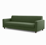 Anyseat 3-Seater Sofa Cover – Plain Army Green Style Slipcover for Living Room Chair Protection