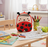 Anypack 3D Red Ladybug Kids School Backpack Cute Cartoon Animal Style Children Toddler Plush Bag Perfect Accessories For Boys and Girls