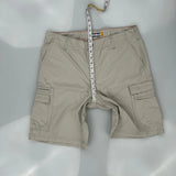 Lee Cargo Shorts - 36W 10L Grey Cotton