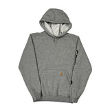 Carhartt Hoodie - Small Gray Cotton Blend